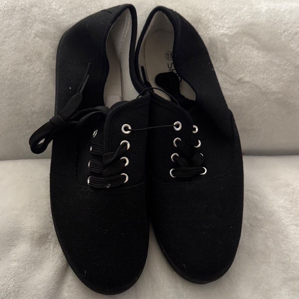 Black Canvas Sneakers